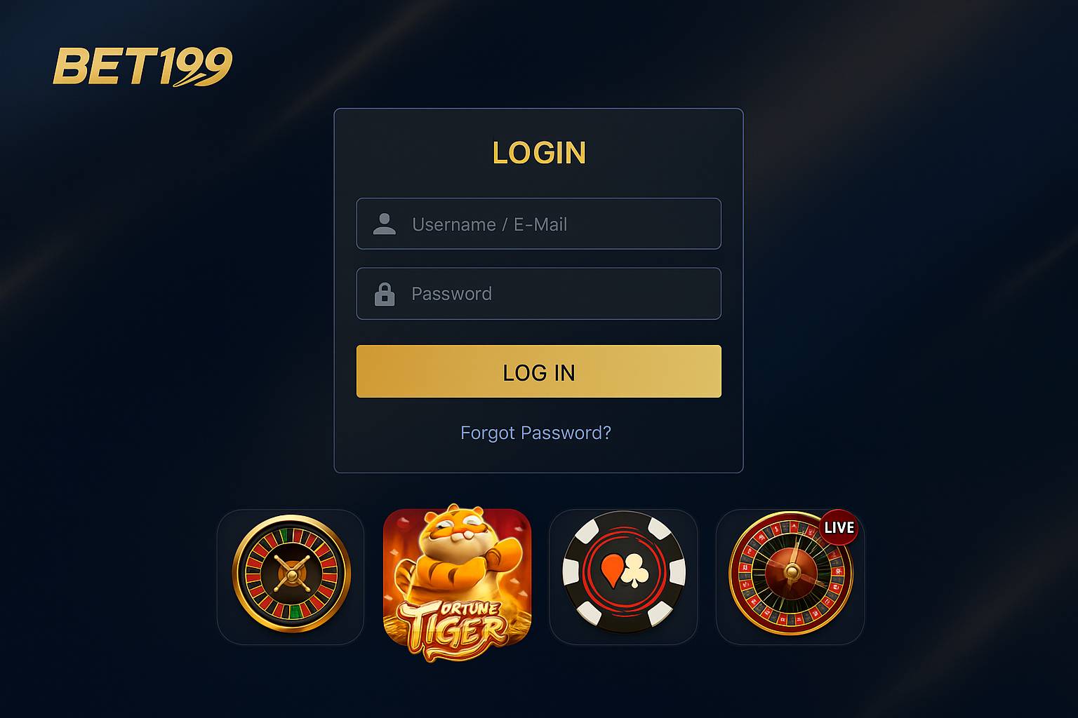 Login no Cassino BET199